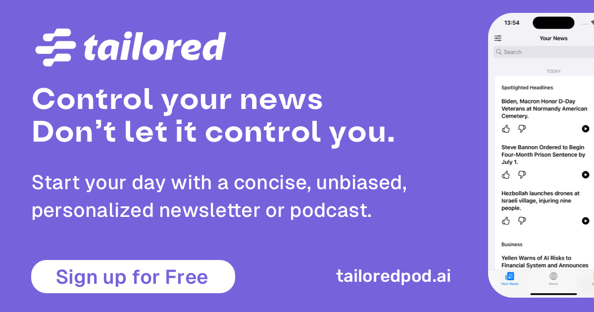 Daily unbiased news. Tailored just for you. logo